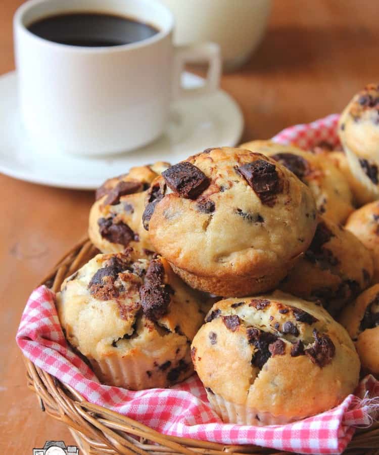 Double Chocolate Chip Muffins (Video Recipe) - Fun FOOD And Frolic