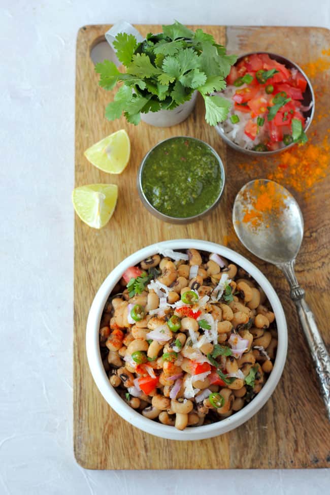 Lobia Chaat Recipe Black Eyed Peas Chaat Fun Food Frolic