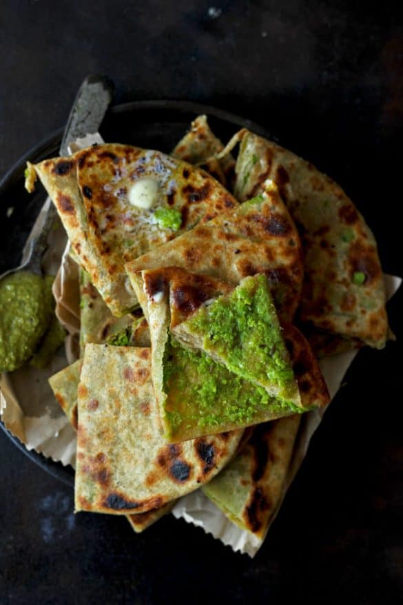 Matar Paratha Recipe (Green Peas Paratha) - Fun FOOD Frolic