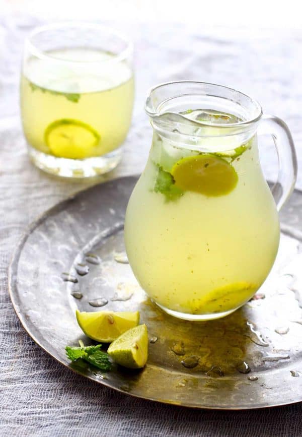 Nimbu Pudina Sherbet (Mint Lemonade) - Fun FOOD Frolic