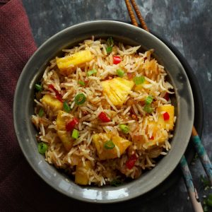 Pineapple Fried Rice (Video Recipe) - Fun FOOD Frolic