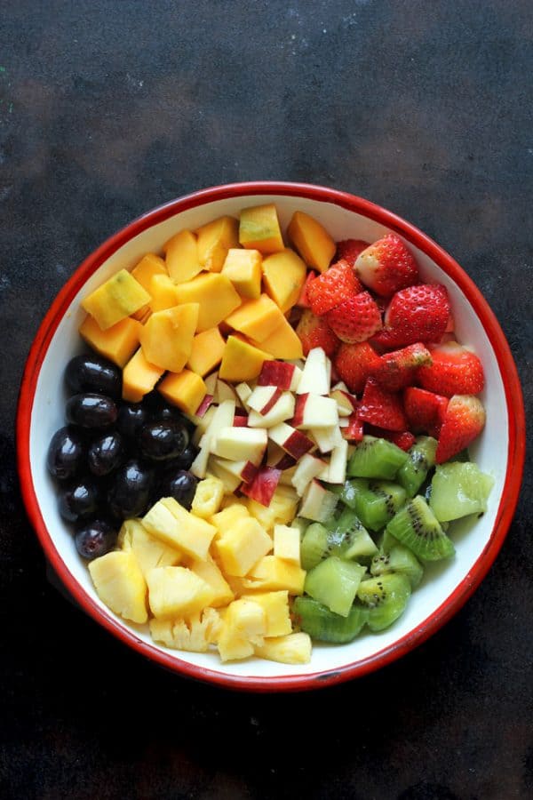 Fruit Salad Recipe (Summer Fruit Salad) - Fun FOOD Frolic