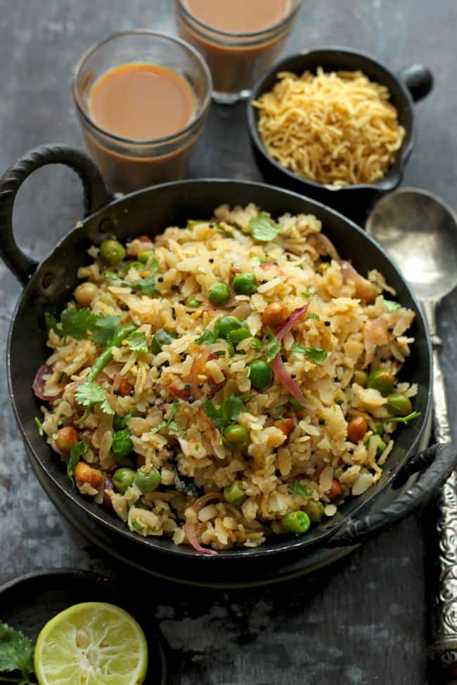 Matar Poha Recipe (Chura Matar) - Fun FOOD and Frolic