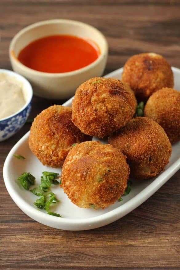 Chicken Cheese Balls Recipe - Fun FOOD Frolic