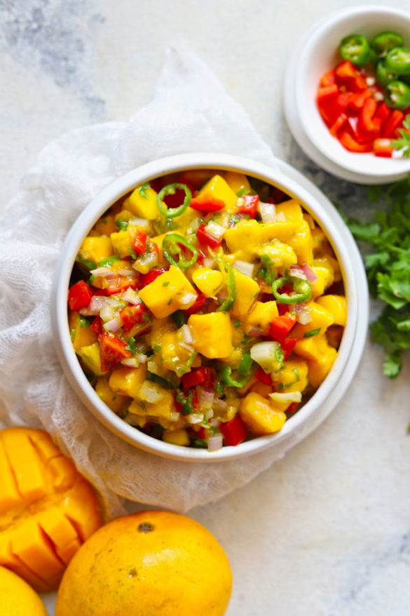 Mango Salsa Recipe (Vegan & Gluten Free) - Fun FOOD Frolic