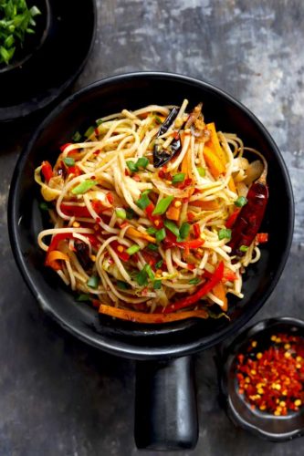 Chilli Garlic Noodles Recipe - Fun FOOD Frolic