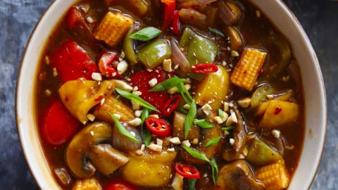 Vegetables in Hot Garlic Sauce