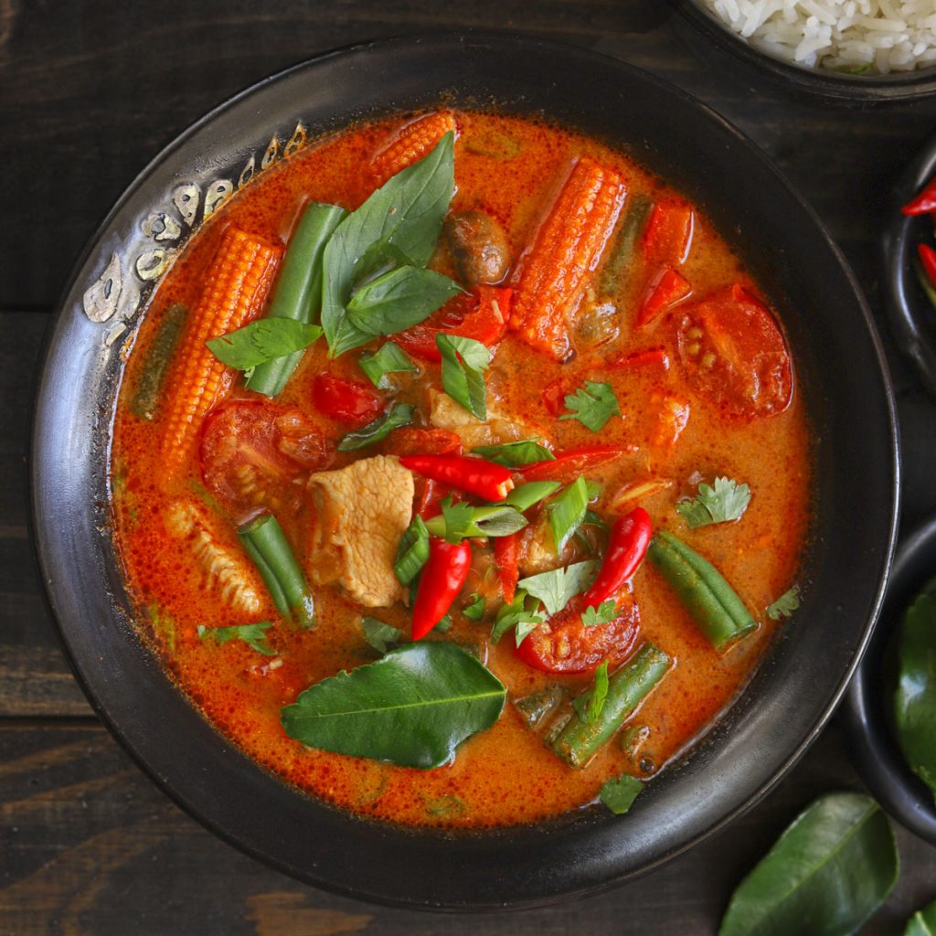 Thai Red Curry Recipe With Chicken - Fun FOOD Frolic