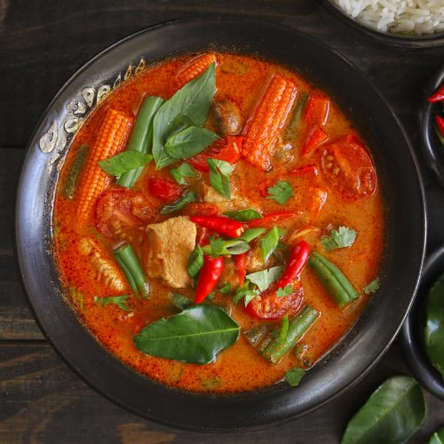 Thai red cheap curry spicy