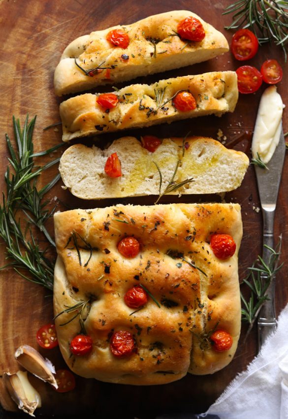 Focaccia Recipe Rosemary Garlic Bread Fun Food Frolic 5787