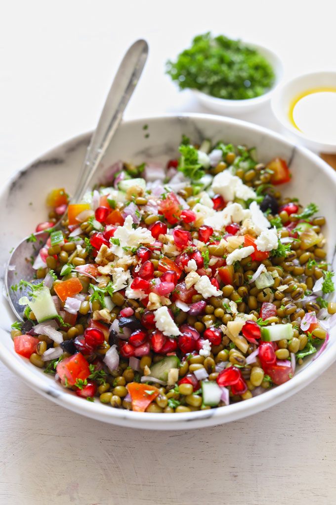 Lentil Salad Recipe (Gluten Free Salad) - Fun FOOD Frolic