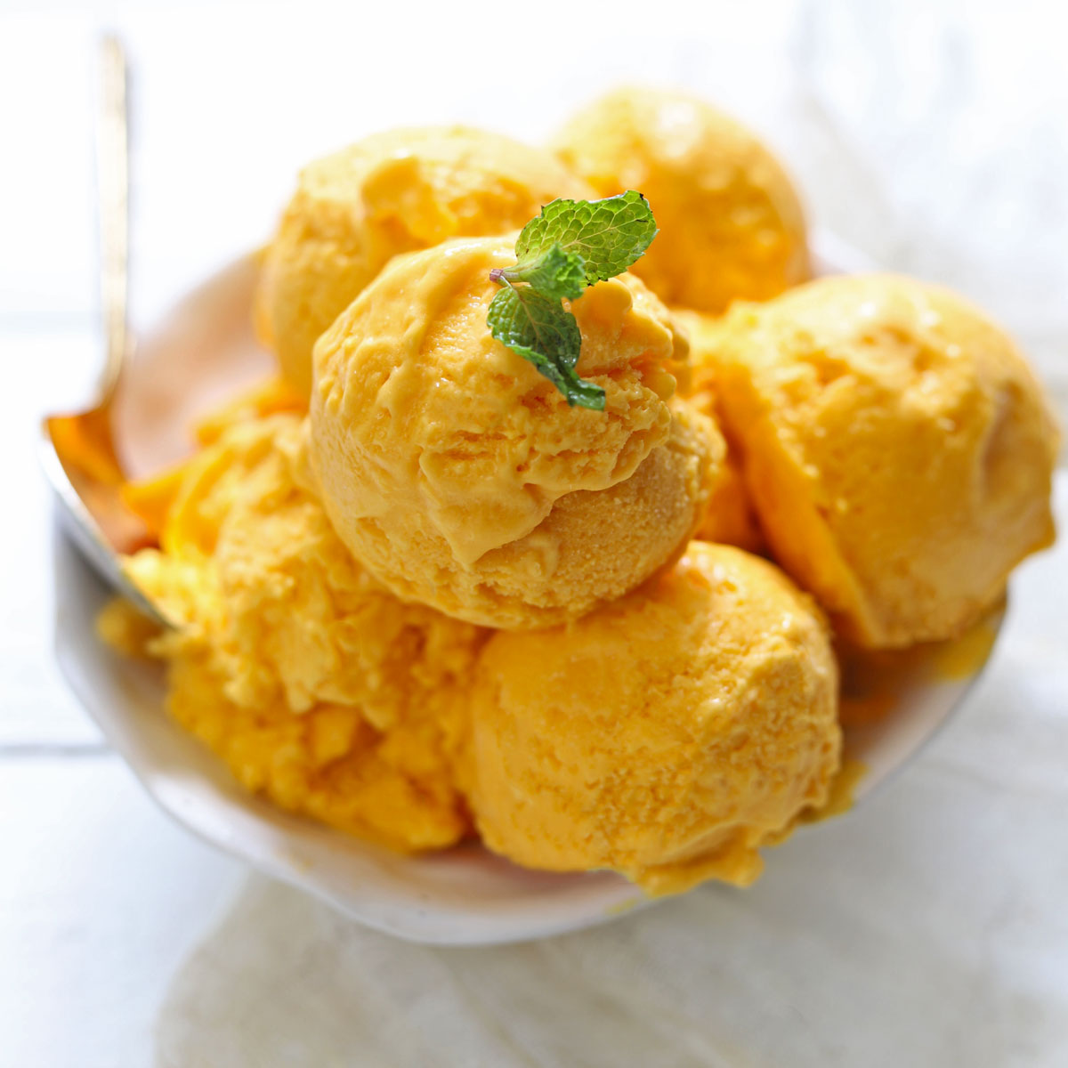 Mango Tango ice cream cake🥭 [ Freshly made Mango sorbet with our home made  Vanilla ice cream & pistachio sponge. BD 12 ] | Instagram