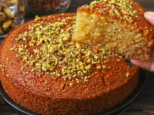 Samali - Semolina Syrup Cake With Mastic - Real Greek Recipes