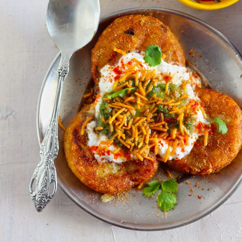 Aloo Tikki Chaat Recipe (Delhi Style) - Fun FOOD Frolic