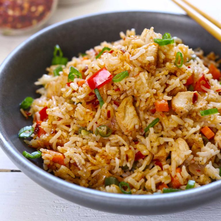 Chicken Fried Rice Recipe (Quick & Easy) - Fun FOOD Frolic