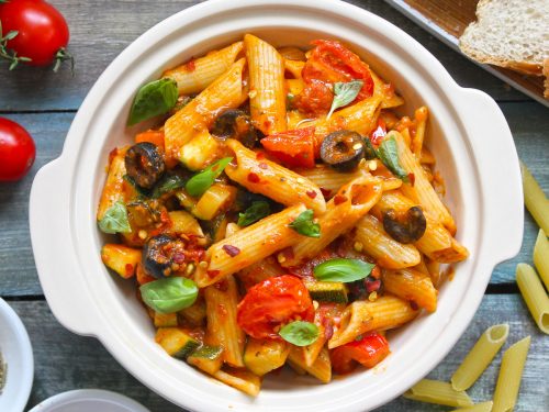 Tomato Sauce Pasta Recipe (Red Sauce Pasta) - Fun FOOD Frolic