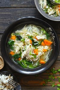 Chicken Noodle Soup (Instant Pot Recipe) - Fun FOOD Frolic