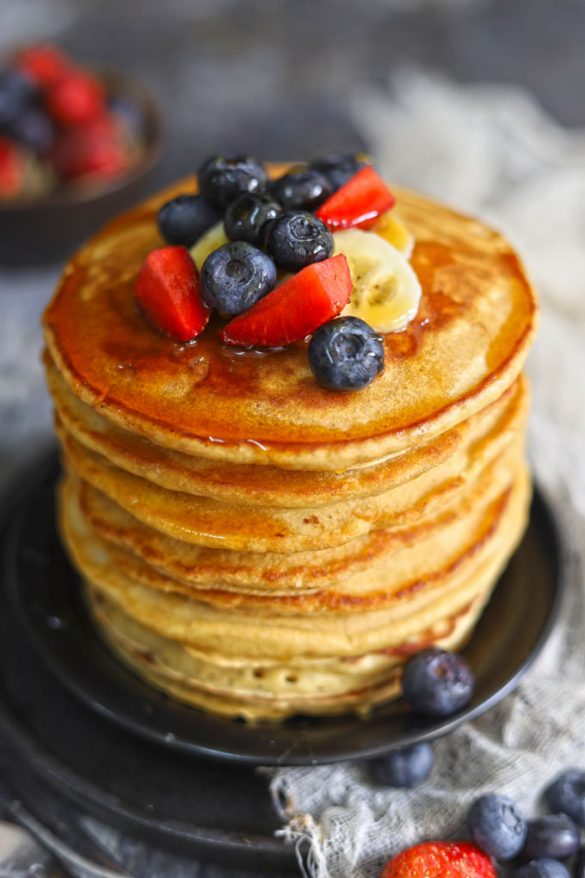 Whole Wheat Pancakes Recipe - Fun FOOD Frolic