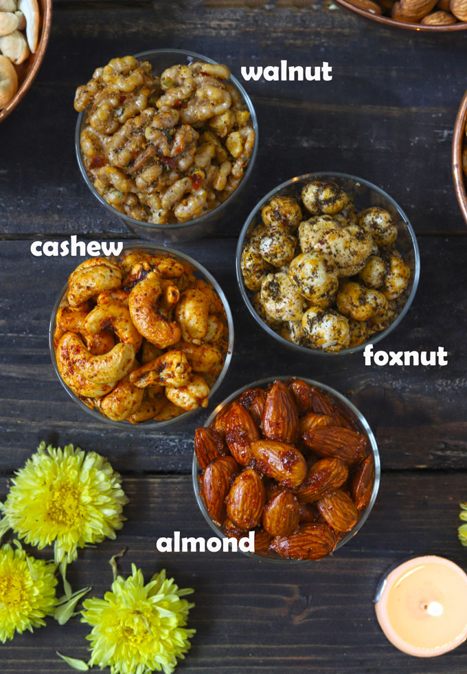 Roasted Nuts Recipe (4 Flavor Roasted Nuts) - Fun FOOD Frolic
