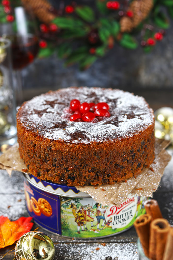 Grandpas Cakes Christmas Cake Fruitcake Mix with Rum, Brandy or Tradit –  Grandpa's Cakes