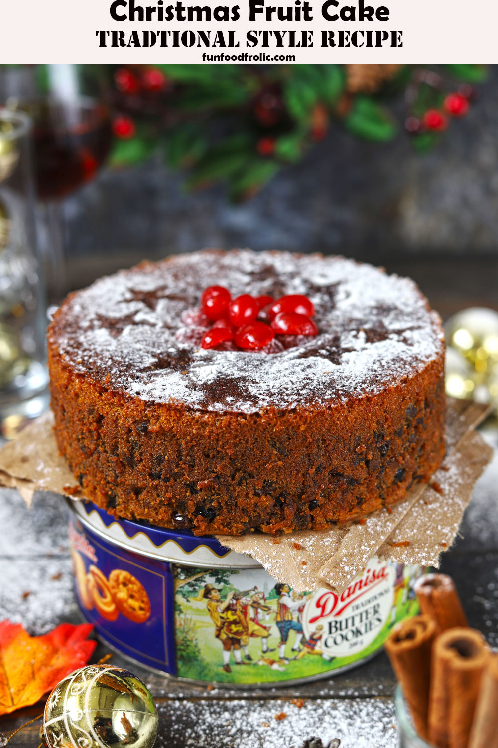 Christmas Fruit Cake Recipe (Rum Cake) - Fun FOOD Frolic