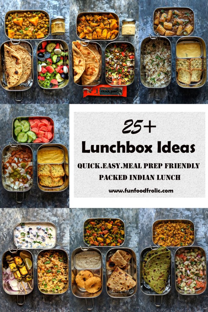 collage of indian lunchboxes for work