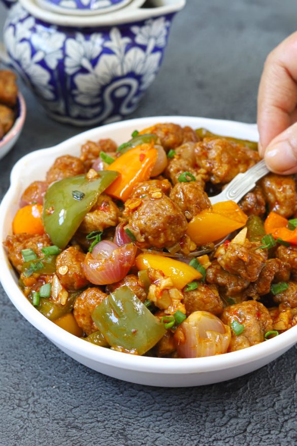 Soya Manchurian Recipe - Fun FOOD Frolic