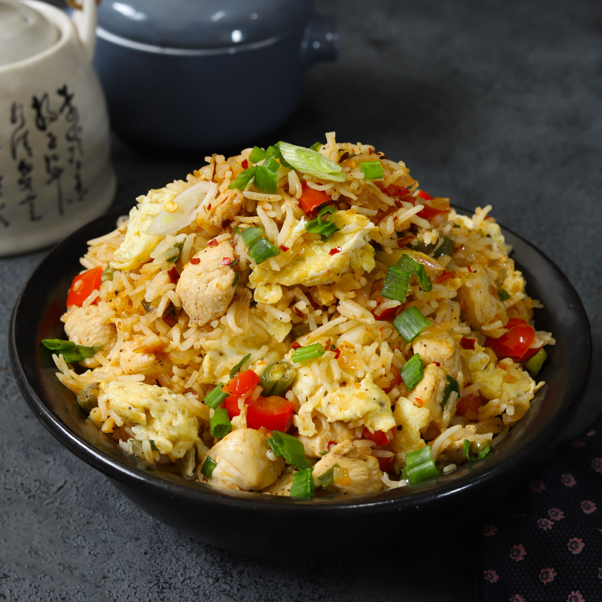 Fried Rice And Fried Chicken