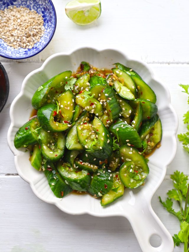 Smashed Cucumber Salad