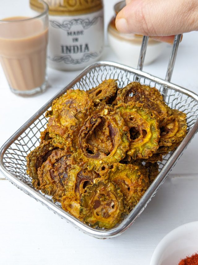 Air Fryer Karela Chips