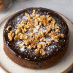 side close up shot of eggless ragi cake