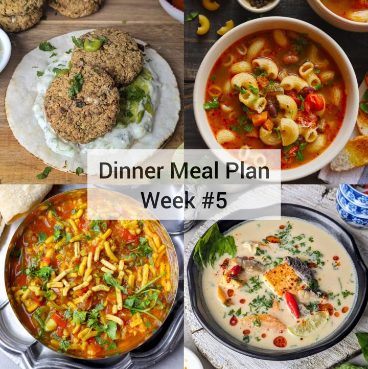 dinner meal plan week 5