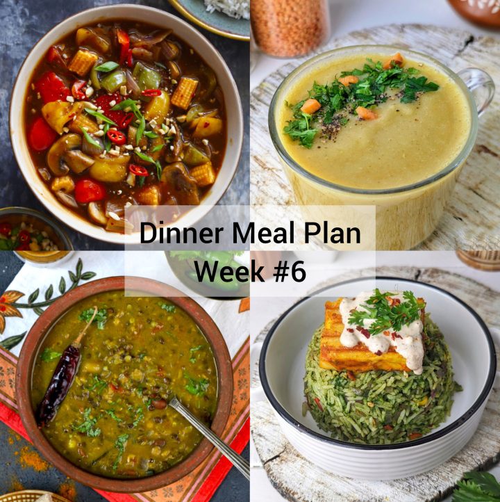 dinner meal plan week 6