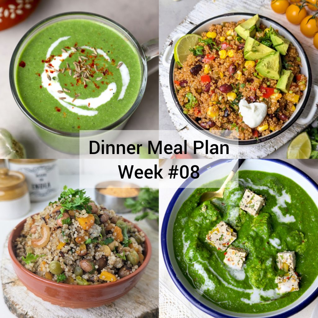 weekly dinner meal plan 8