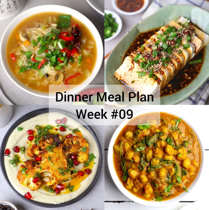 weekly dinner meal plan