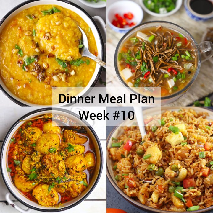 weekly dinner meal plan